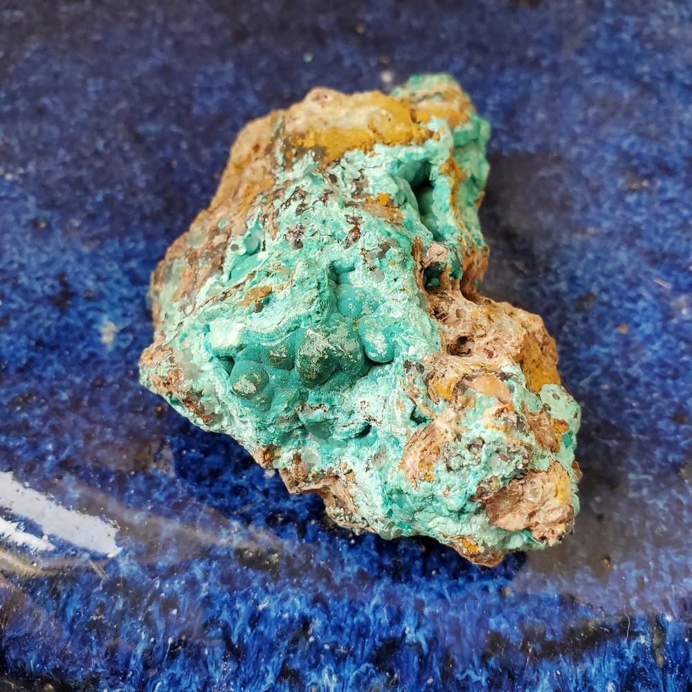 Turquoise rock vintage art